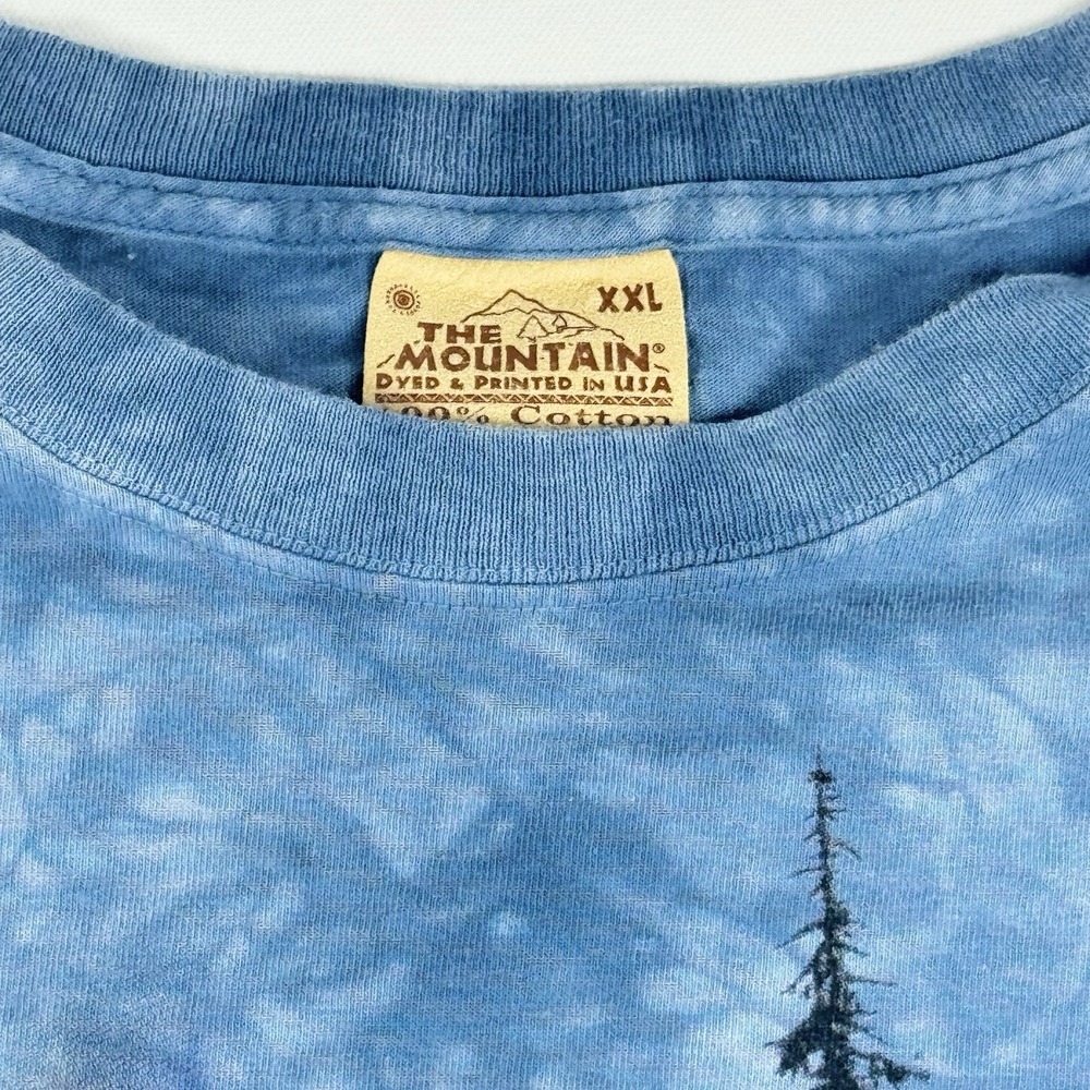 intage The Mountain Polar Bear Family T Shirt XXL Blue Tie Dye USA 1999 - Picture 4 of 6